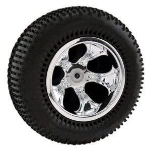 image of Rpm 'Bully' Chrome 5-Spoke Front Traxxas Nitro