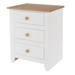 Image of Capri 3 drawer bedside cabinet