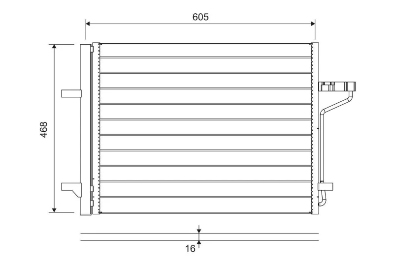 Image of Air conditioning condenser VALEO 812877