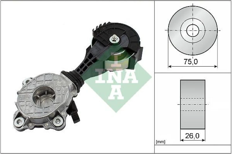 Image of Tensioner Lever, v-ribbed belt INA 534 0426 10
