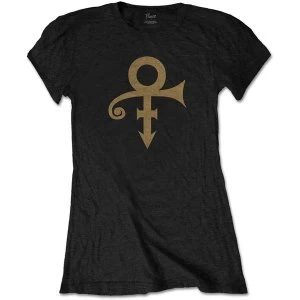 image of Prince - Symbol Womens Large T-Shirt - Black