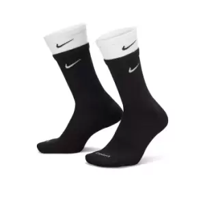 Image of nike Everyday Plus Cushioned (1 PAIRS), BLACK/WHITE/BLACK