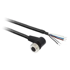 Image of Telemecanique Sensors XZCP12V12L20 Pre-Wired Connector for Daisy-Chain Safety Switch, Preventa XCSR Contactless RFID