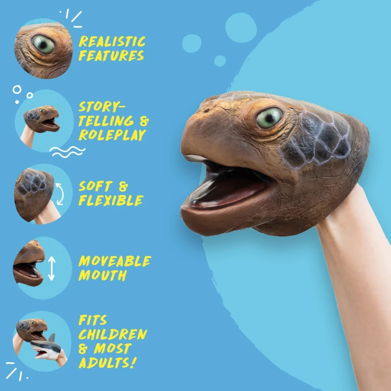 Image of Wild Thingz Hand Puppet - Sea Turtle Multi unisex