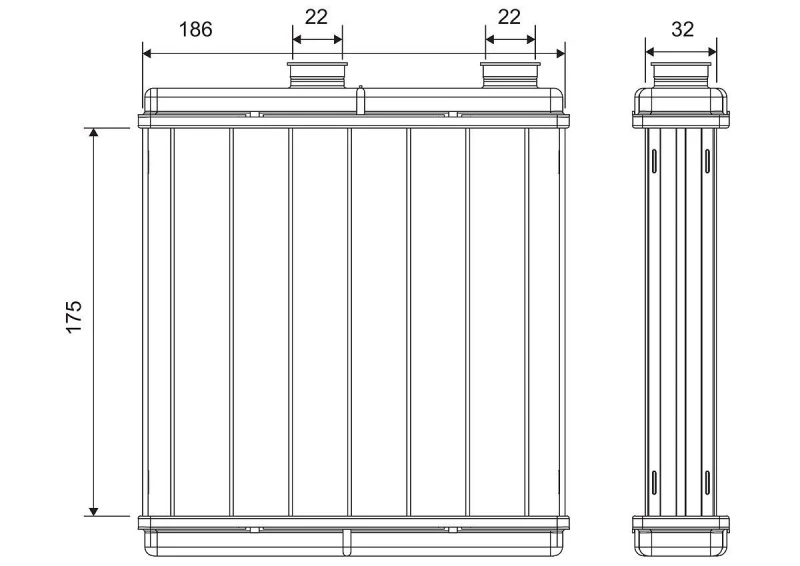 Image of Heater matrix VALEO 811672