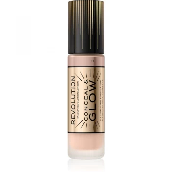 Image of Revolution Conceal Glow Foundation F4