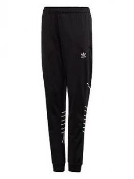Image of Boys, adidas Originals Big Trefoil Track Pants - Black, Size 9-10 Years