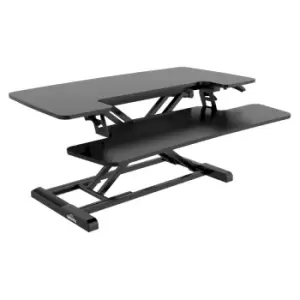 image of Dellonda 89cm Height Adjustable Standing Desk Converter 50cm 15kg Capacity DH15