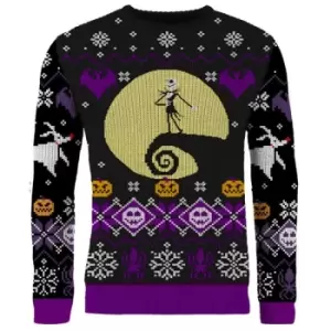 image of Nightmare Before Christmas 8-bit Christmas Jumper (Size L)