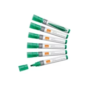 Image of Liquid Ink Whiteboard Pens Bullet Tip 10 Pack Green