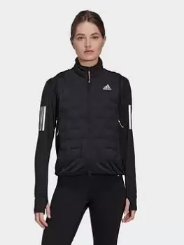 Image of adidas X-City Padded Running Vest, Black, Size XS, Women
