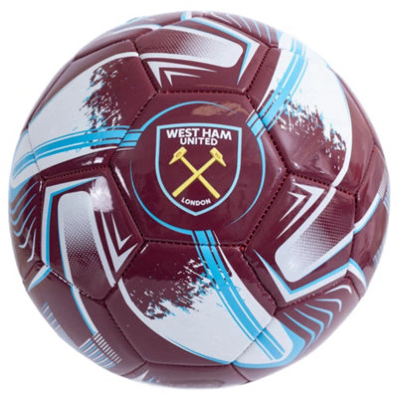 Image of West Ham United Fc Turbine Football Claret/sky Blue/white (5)