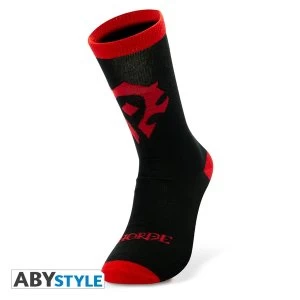 image of World Of Warcraft - Horde Socks - Black/Red