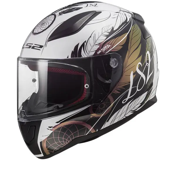 Image of LS2 FF353 Rapid II Boho White Black Pink 06 Full Face Helmet Size XL