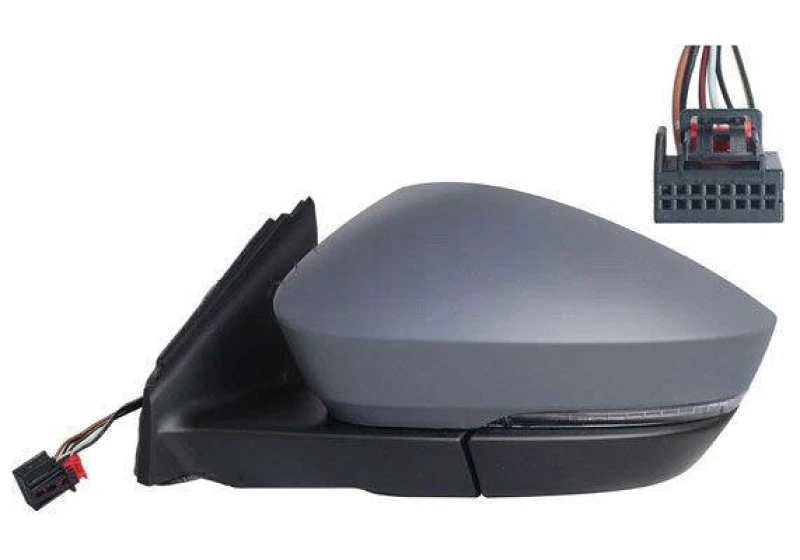 Image of ALKAR 9039771 Wing mirror Left, Electric, Convex, primed Outside Mirror (50)