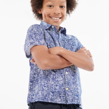 Image of Barbour Boys' Braithwaite Shirt - Inky Blue - 10-11 Years