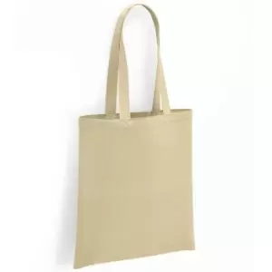 image of Brand Lab Organic Cotton Long Handle Shopper Bag (One Size) (Natural)