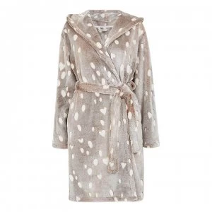 Yumi Brown Reindeer Robe - Brown