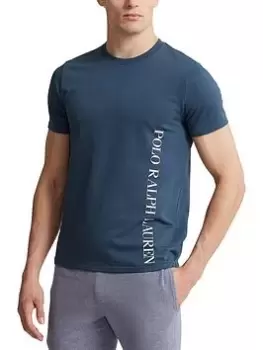 Image of Polo Ralph Lauren Logo Lounge T-Shirt, Dark Blue, Size 2XL, Men