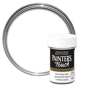 Image of Rust-Oleum Painter's touch White Matt Multi-surface Paint 20ml