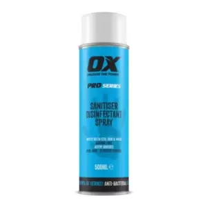 image of OX Sanitiser Disinfectant Spray 500 ml OX-SDS-500