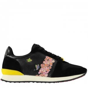 Image of Ed Hardy Blossom Runner Trainers - Black