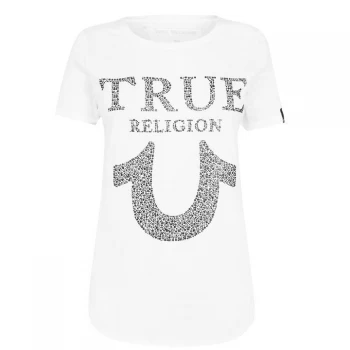 Image of True Religion Crystal T Shirt - White 1700