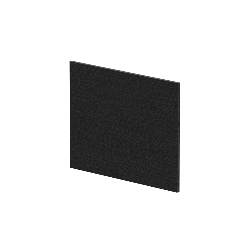 Image of Balterley Square MFC Reversible Shower Bath Woodgrain Charcoal Black 700mm Black unisex