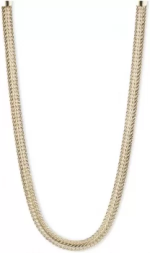 image of Anne Klein Gold Colour Flat Weaved 21" Necklace