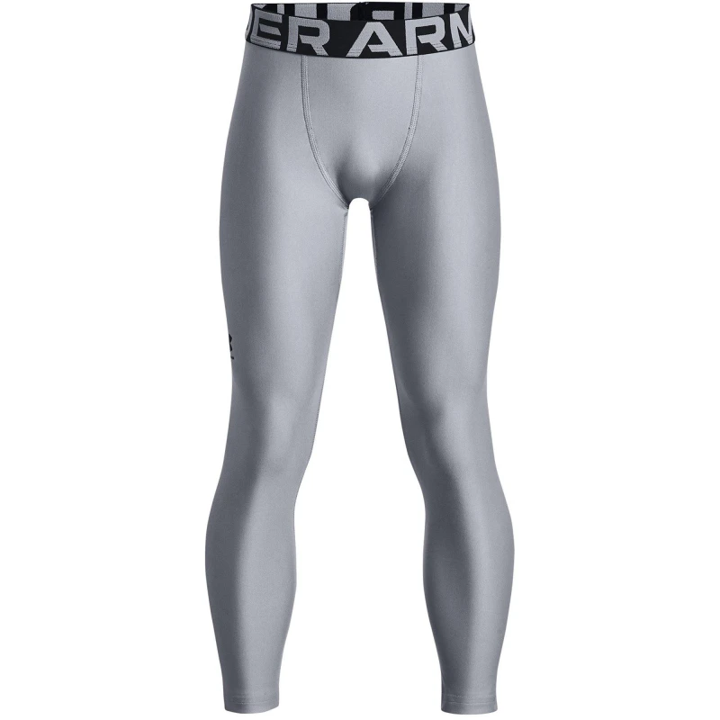 Image of Under Armour Armour HeatGear Armour Leggings Boy's - Grey Grey 13 - 14 Years