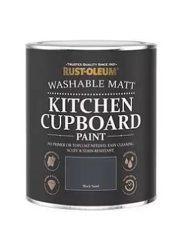 image of Rust-Oleum Kitchen Cupboard Paint - Black Sand