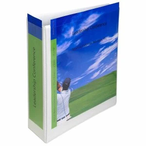 Image of Exacompta Kreacover Lever Arch File, A4, 80 mm Spine Width, Polypropylene, White