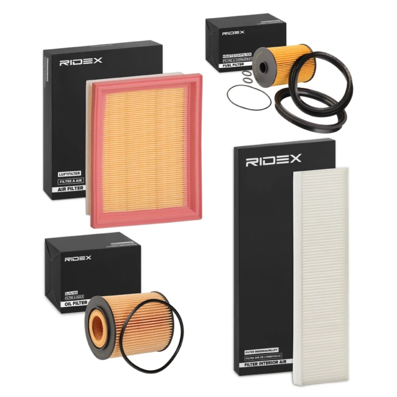 Image of RIDEX 4055F28922 Filter Set with gaskets/seals, with pre-filter Filter Set (4055)