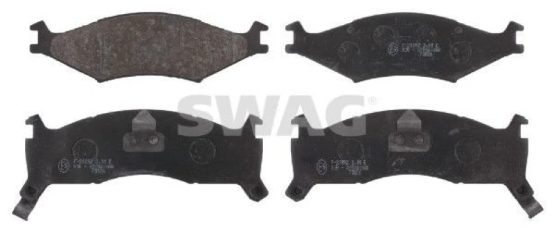Image of Brake pad set SWAG 91 91 6558