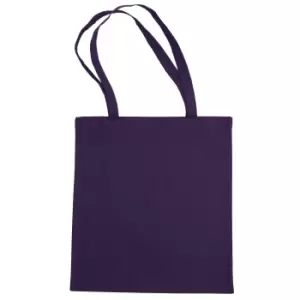 image of Jassz Bags "Beech" Cotton Large Handle Shopping Bag / Tote (Pack of 2) (One Size) (Purple)