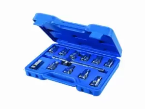 Image of Silverline 279661 3/8in/8-17mm Universal Drain Plug Key Set 12pc