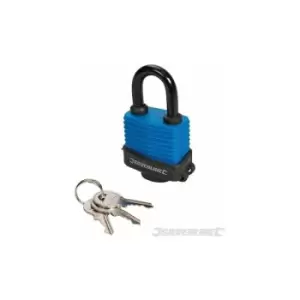 Image of Weather-Resistant Padlock 48mm 196551 - Silverline