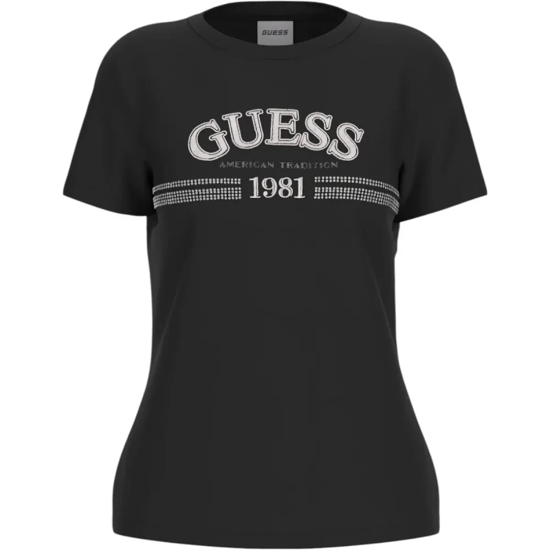 Image of Guess Womens T-Shirt Guess Alda Noir Female XL