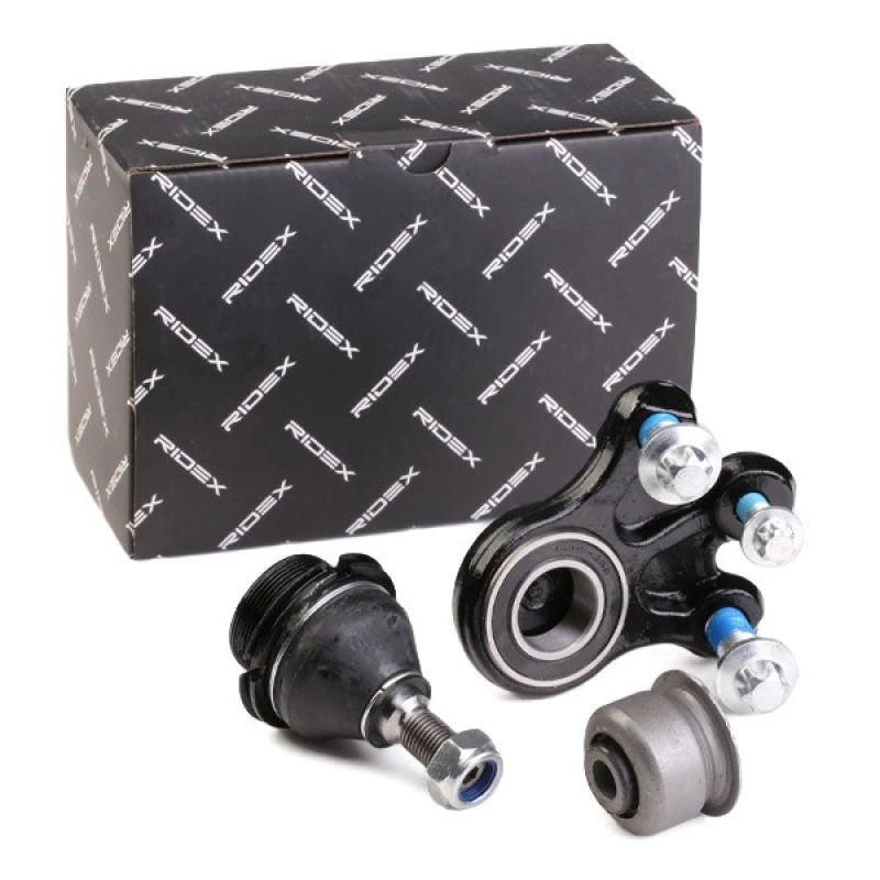 Image of RIDEX 2523R0006 Repair Kit, support-/steering link with rubber mount, Lower Front Axle Repair Kit,support-/steering link (2523)
