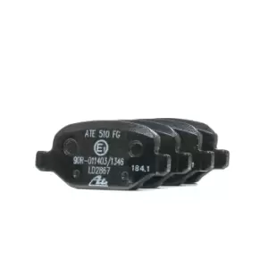 Image of ATE Brake pad set FIAT,ALFA ROMEO,LANCIA 13.0470-2867.2 77362275,77362276,77362675 77363341,77364567,77364839,77364920,77365786,9948338,9949332