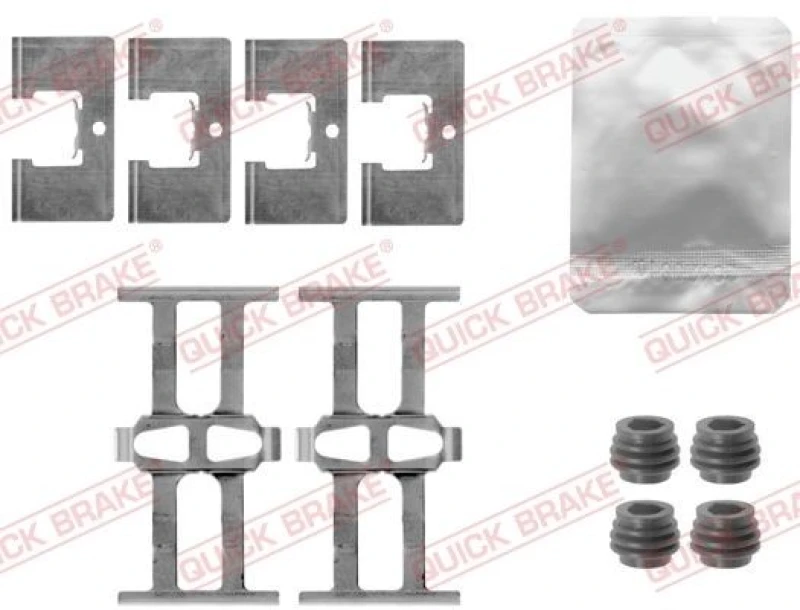 Image of QUICK BRAKE Brake pad fitting kit QUICK BRAKE 109-1863