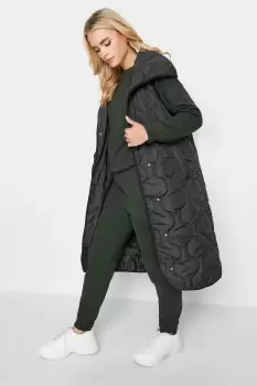 Image of Petite Funnel Neck Quilted Gilet