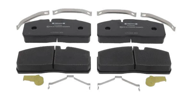 Image of FERODO FCV5208B Brake pad set PREMIER prepared for wear warning indicator, with accessories Brake Pad Set,disc brake (402)