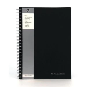Image of Pukka Pad A4 Wirebound Book Silver/Black (PK5