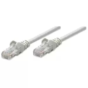 image of Intellinet Network Patch Cable Cat5e 20m Grey CCA U/UTP PVC RJ45 Gold Plated Contacts Snagless Booted Lifetime Warranty Polybag