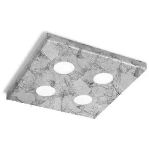 image of Kolarz CLICK - Surface Mounted Ceiling Light - Vintage Silver Finish, 4x GX53