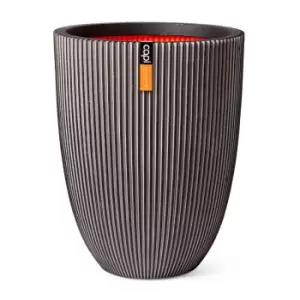 Image of Capi Europe Vase elegant low Groove NL 46x58 anthracite