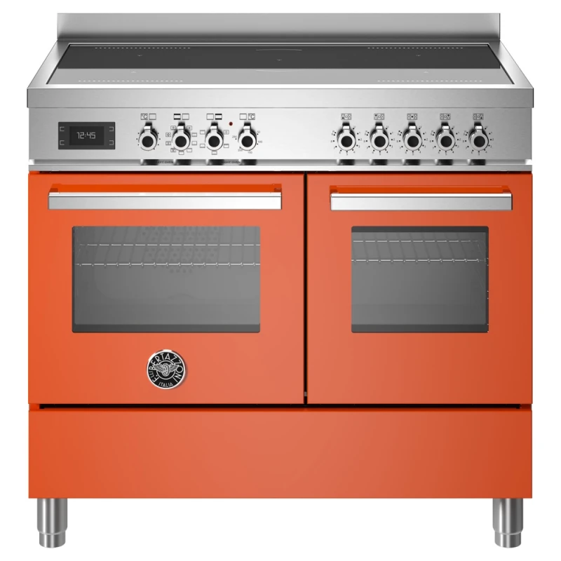 Image of Bertazzoni PRO105I2EART 100cm Professional Induction Range Cooker - Orange PRO105I2EART