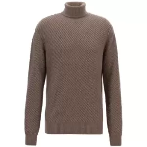 Image of Boss T-Larico Roll Neck Jumper - Brown
