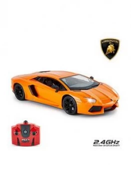 Image of 1:14 Lamborghini Aventador Orange Remote Control Car